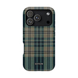 Green and Blue Plaid Case