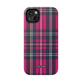 Hot Pink and Navy Plaid Case