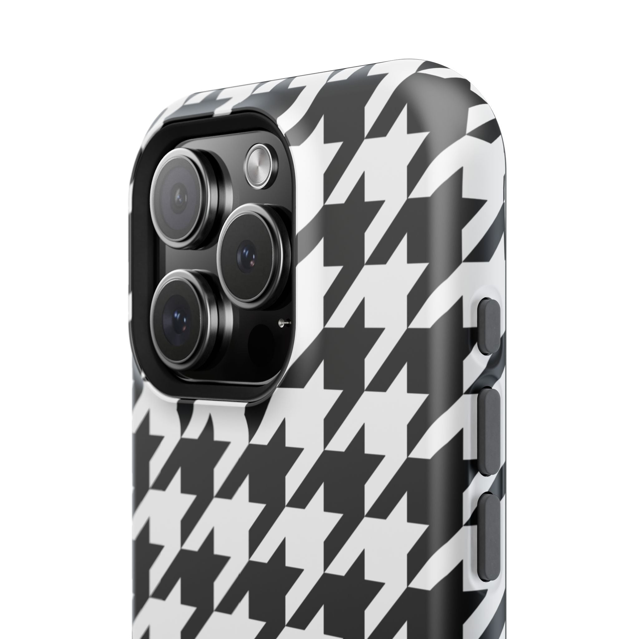 Black and White Houndstooth Case
