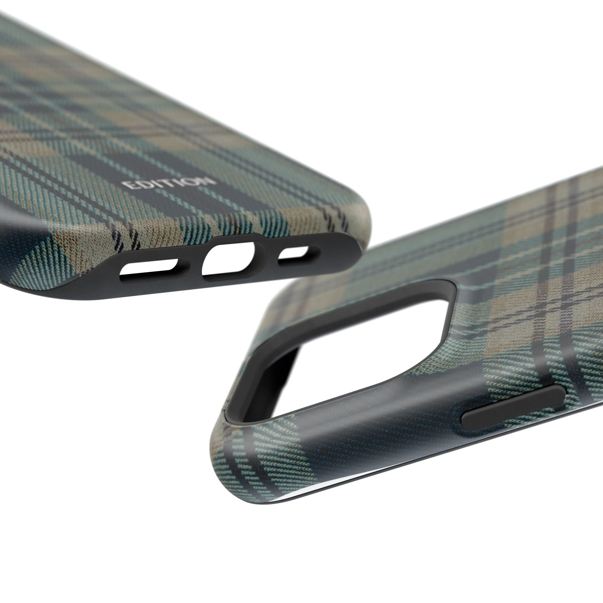 Green and Blue Plaid Case
