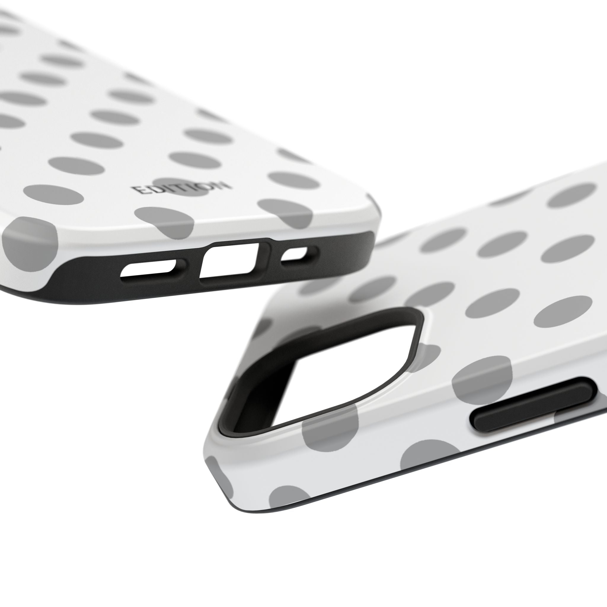 Grey and White Polka Dot Case