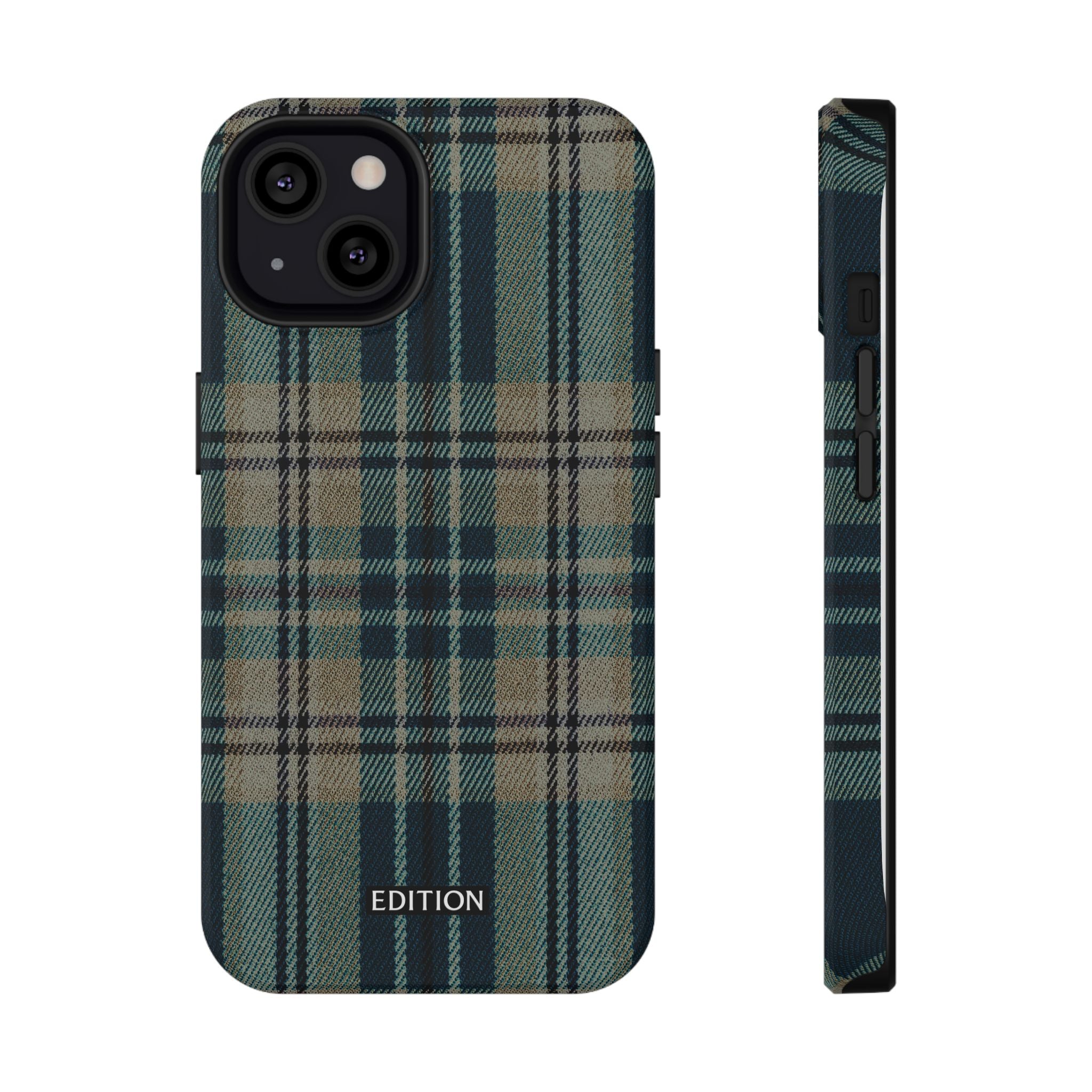 Green and Blue Plaid Case