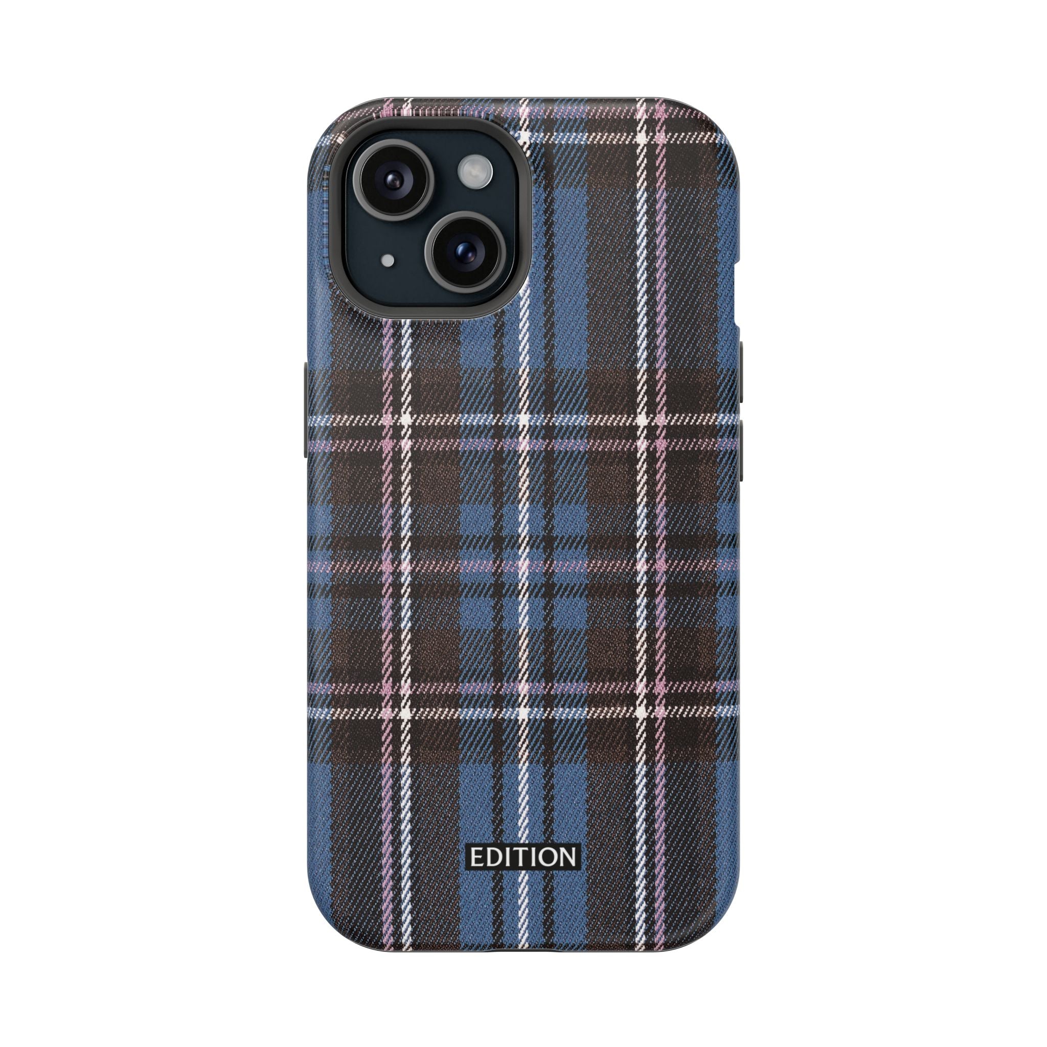 Blue and Pink Plaid Case