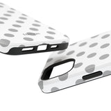 Grey and White Polka Dot Case