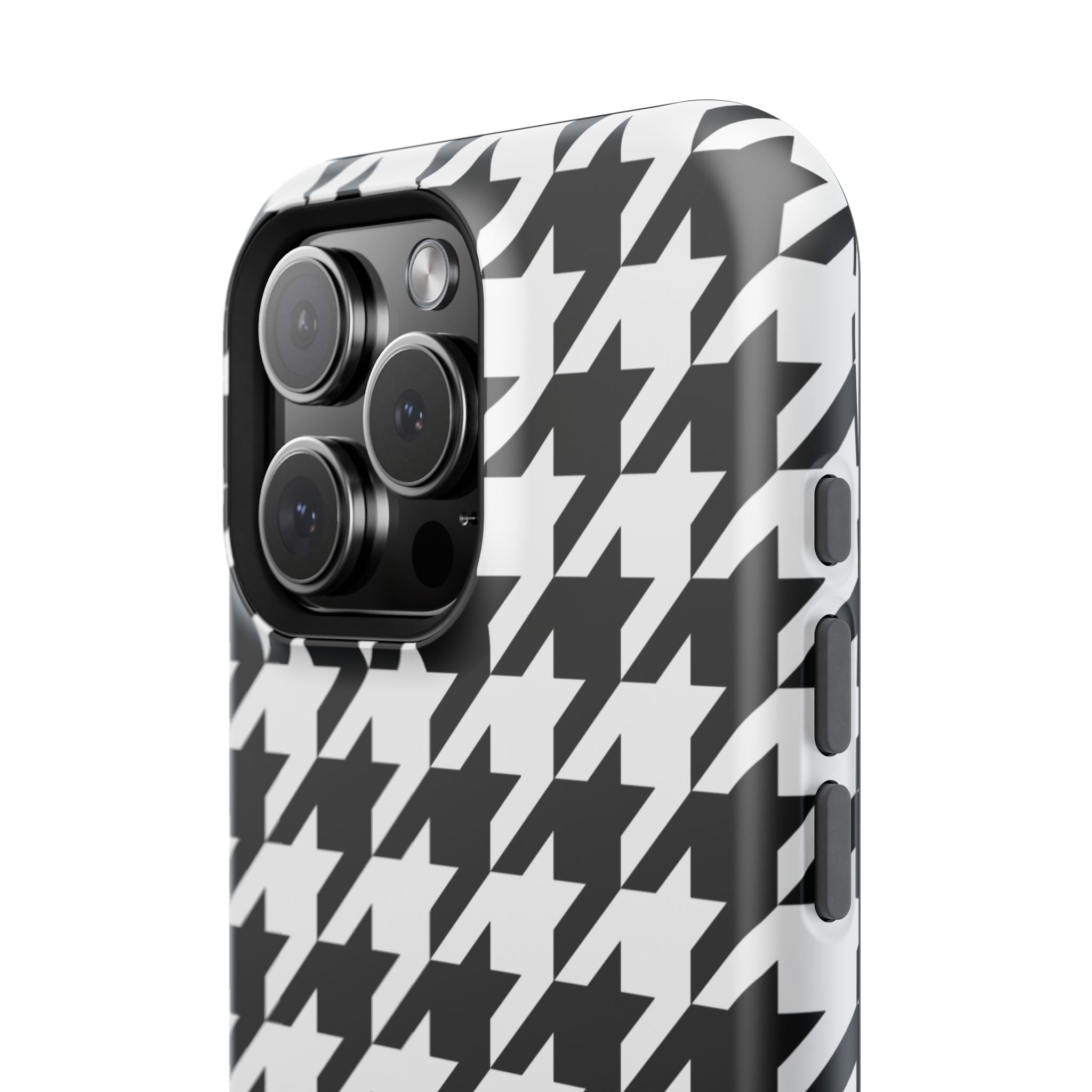 Black and White Houndstooth Case