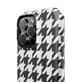 Black and White Houndstooth Case