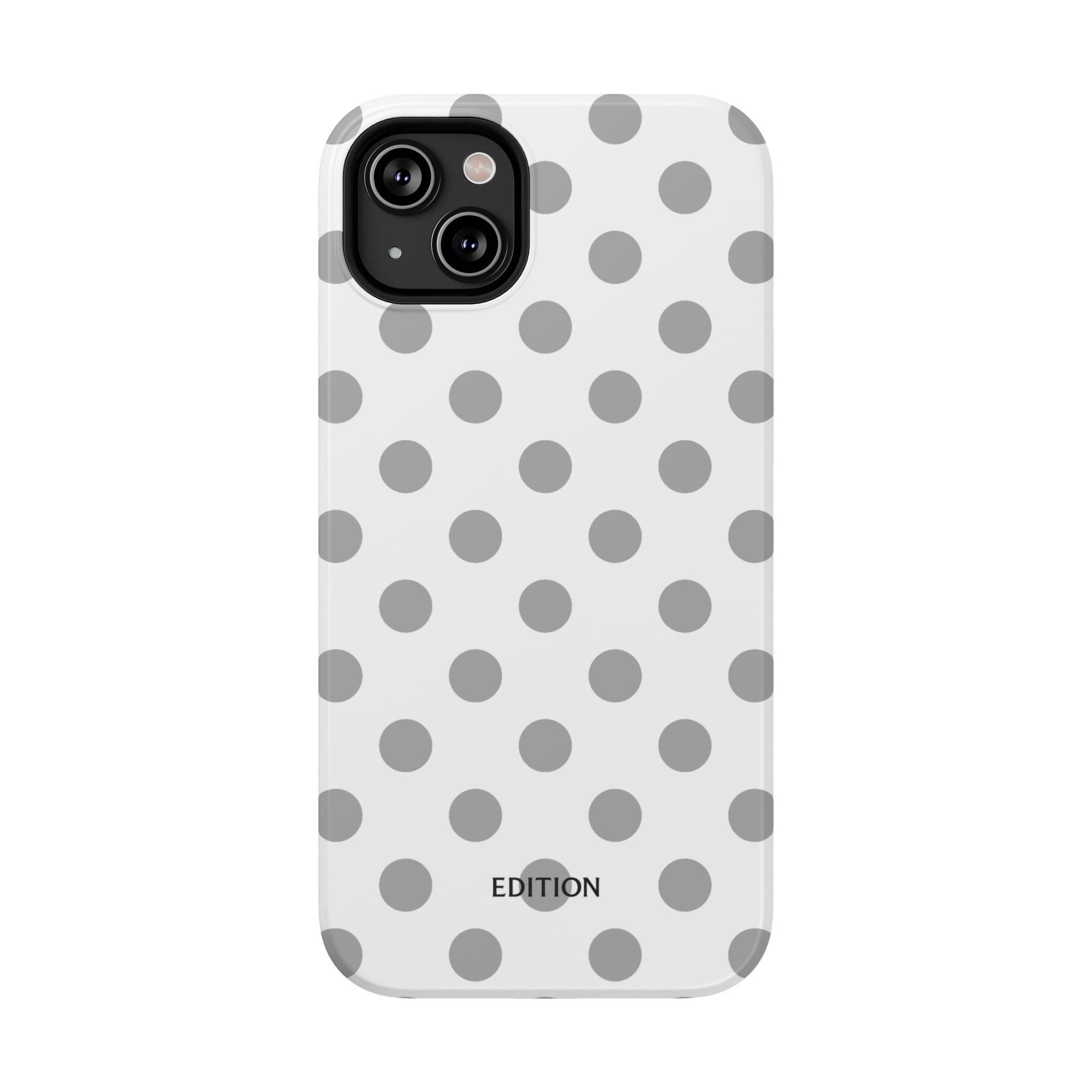 Grey and White Polka Dot Case