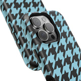 Baby Blue Houndstooth Case