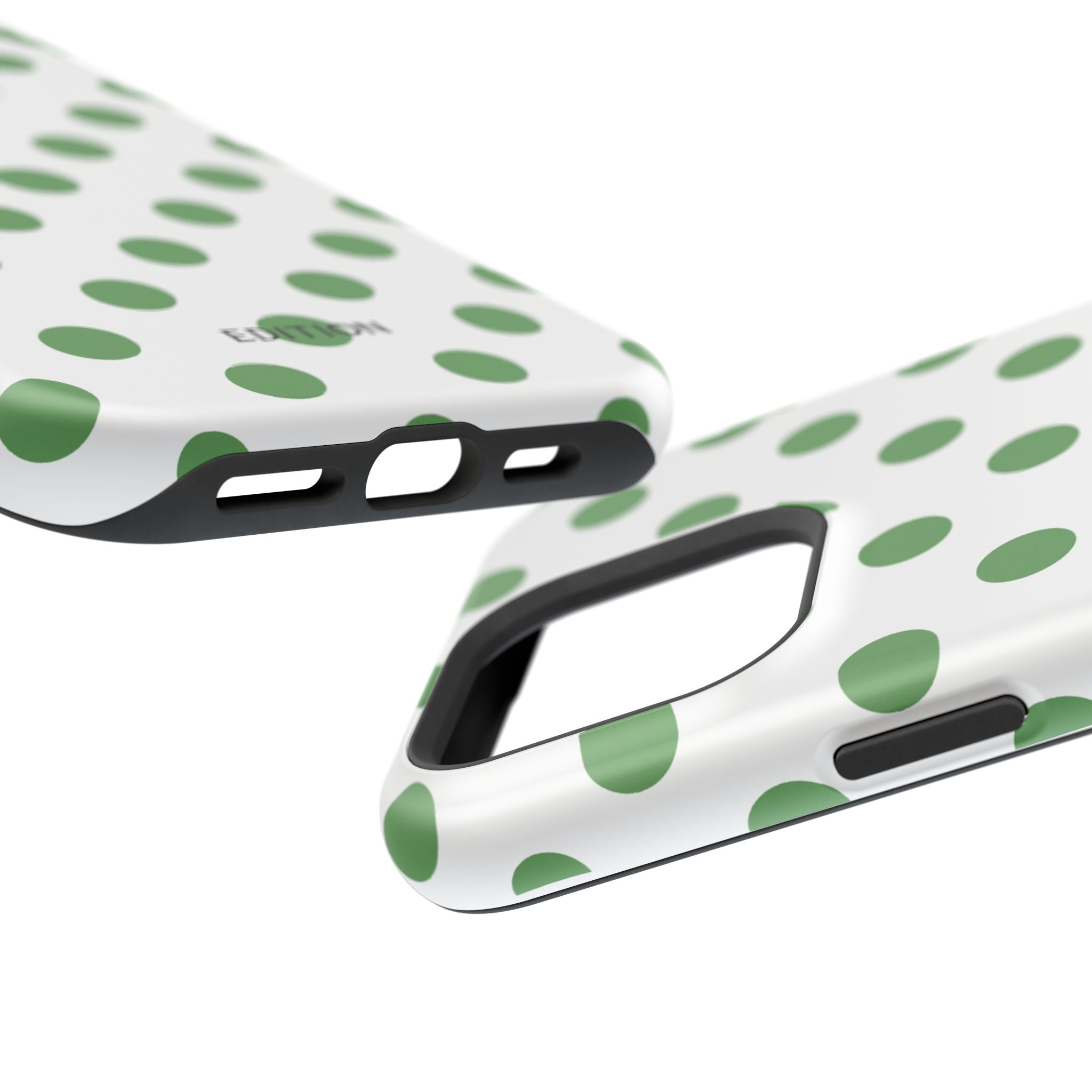 Green and White Polka Dot Case