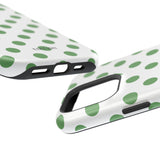 Green and White Polka Dot Case
