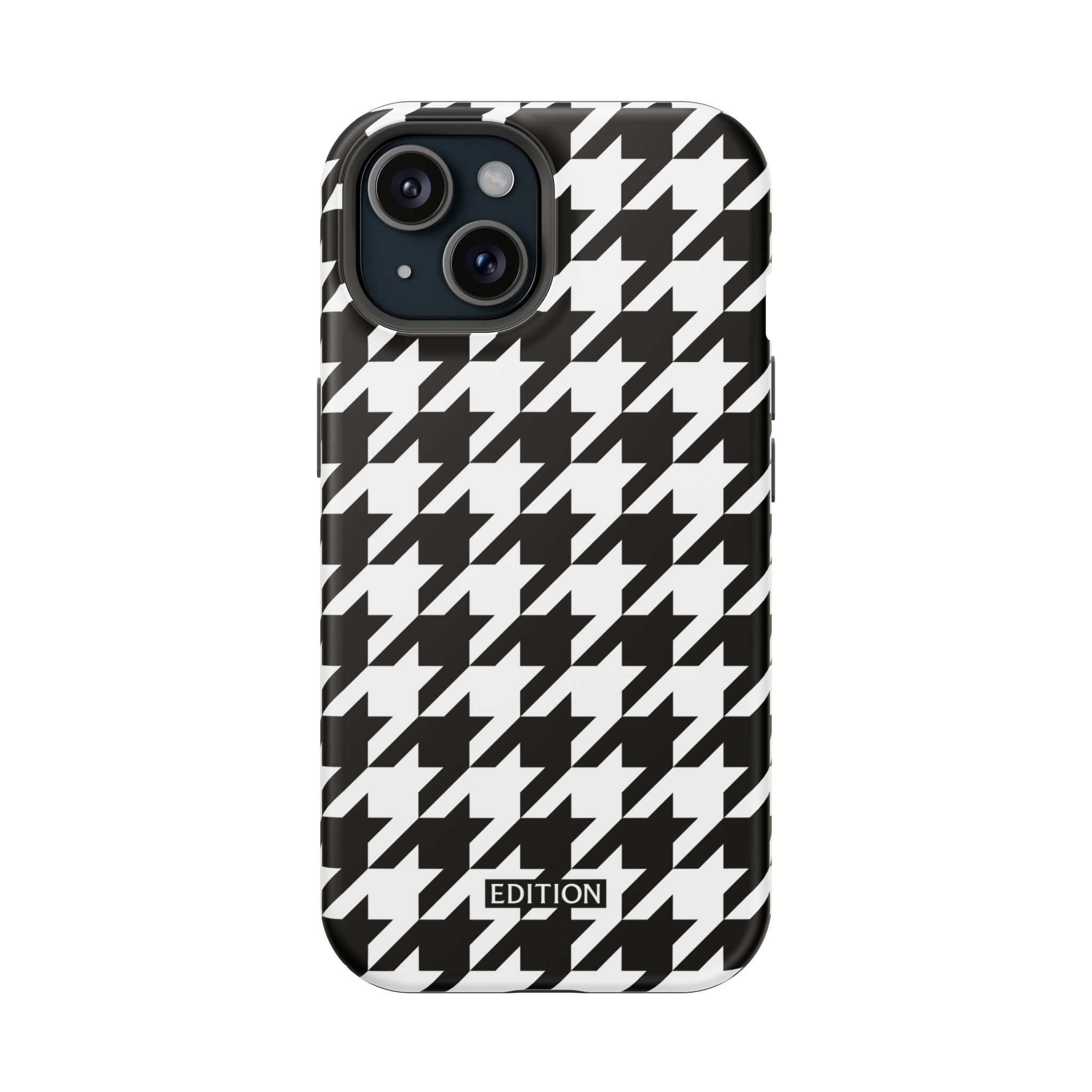 Black and White Houndstooth Case