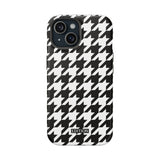 Black and White Houndstooth Case