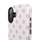 Pink and White Polka Dot Case