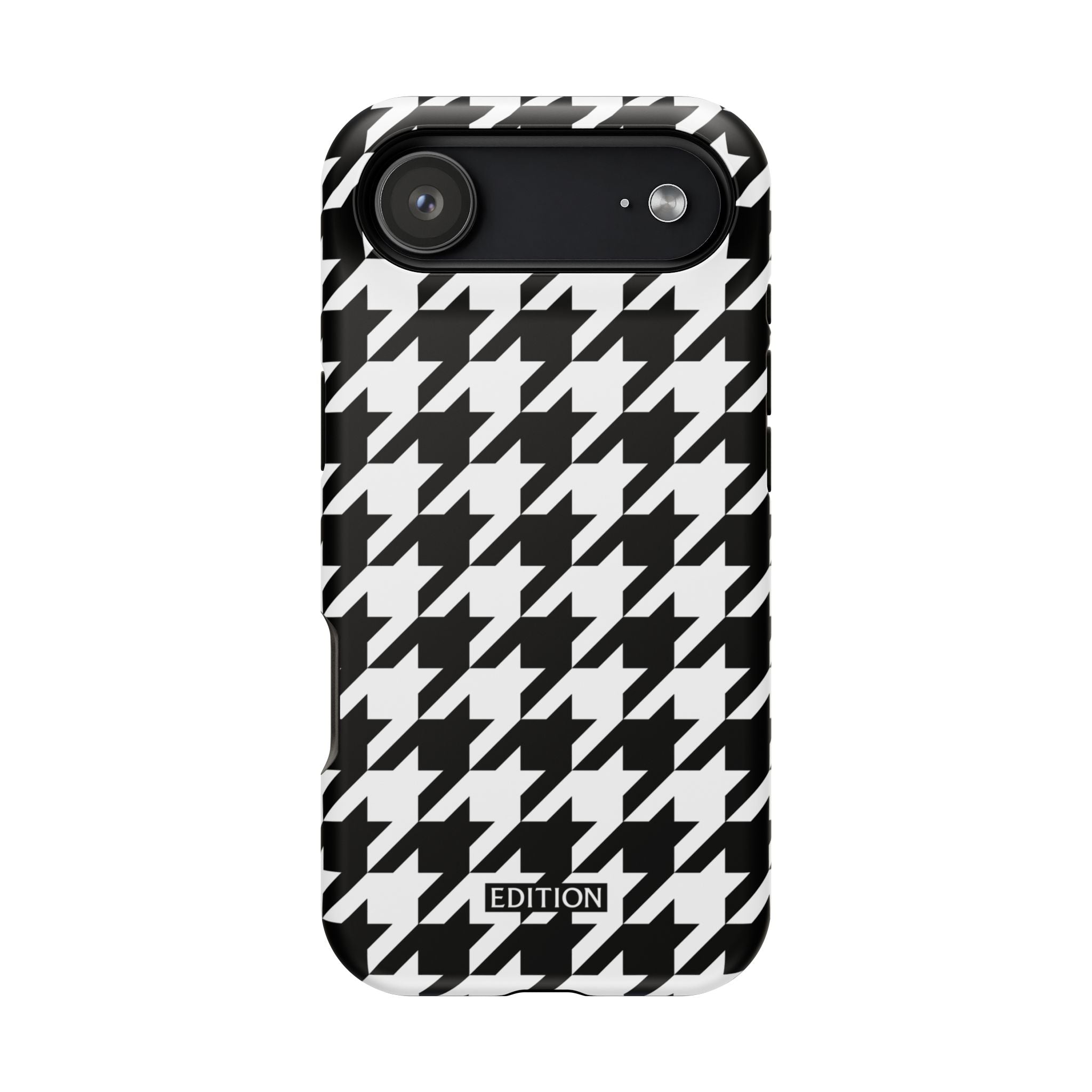 Black and White Houndstooth Case