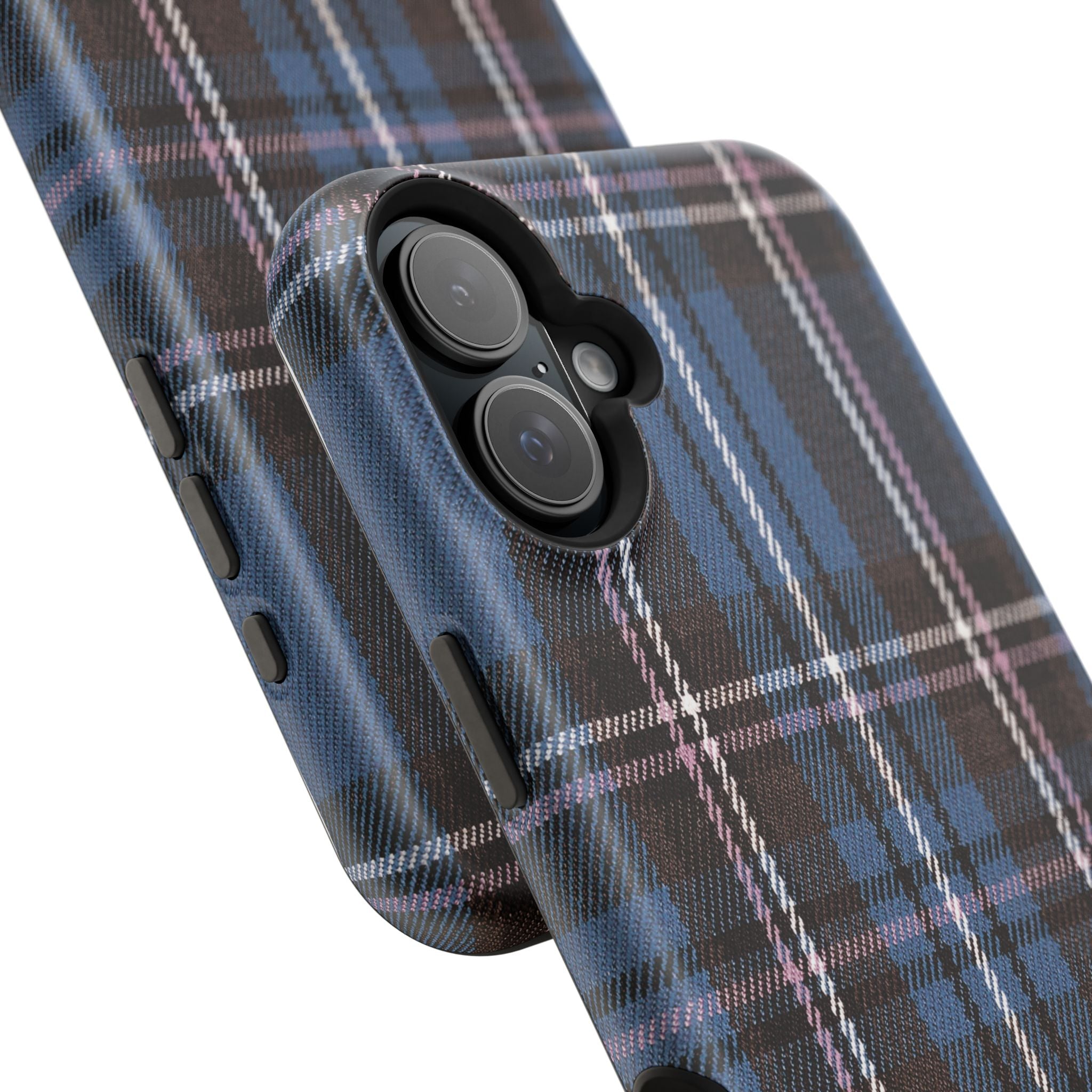 Blue and Pink Plaid Case