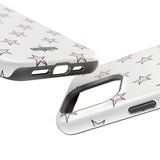 Pink and White Star Case