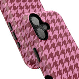 Raspberry Sorbet Houndstooth Case