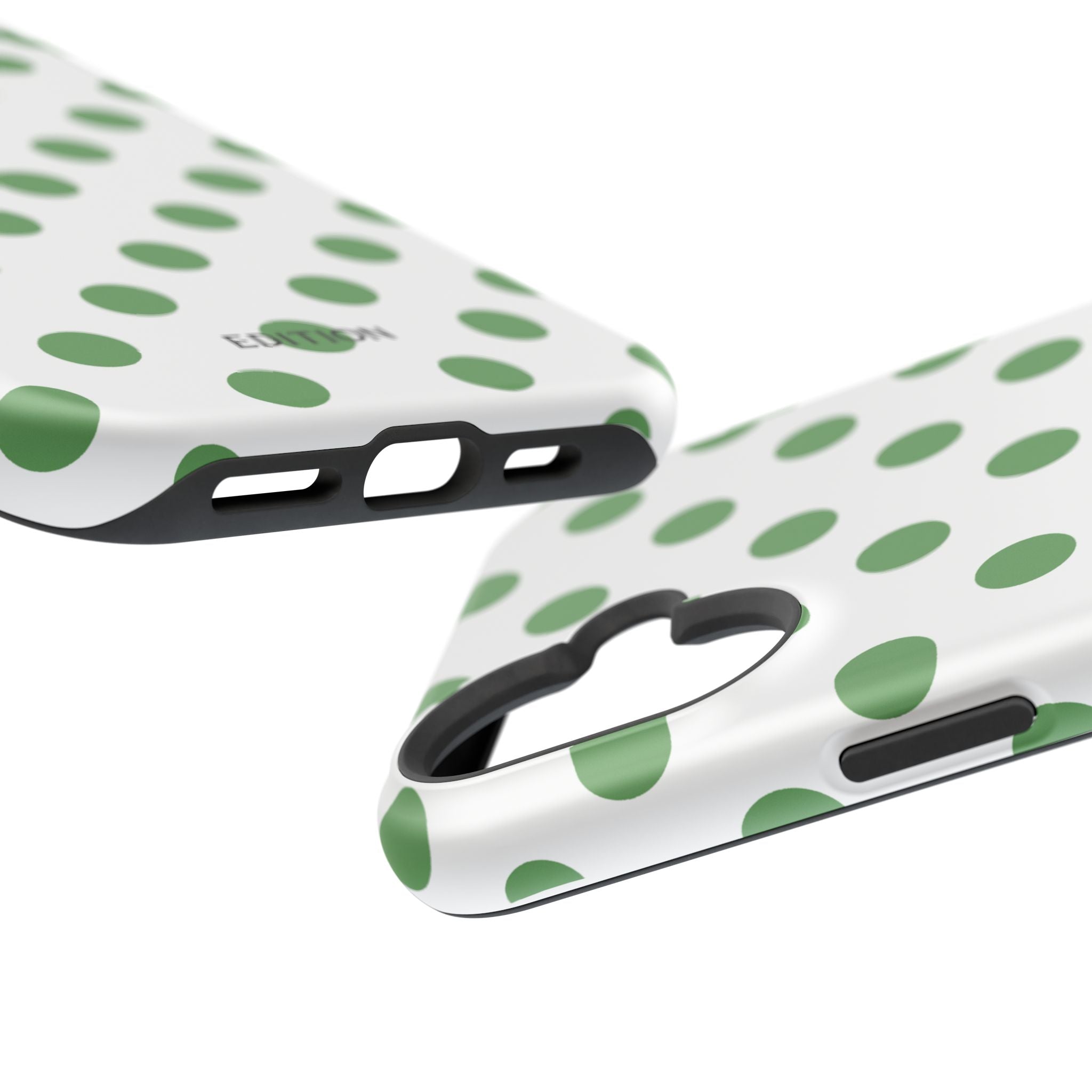 Green and White Polka Dot Case