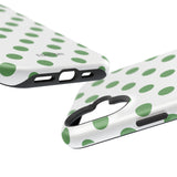 Green and White Polka Dot Case