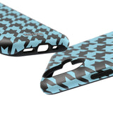 Baby Blue Houndstooth Case