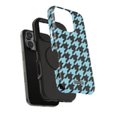 Baby Blue Houndstooth Case