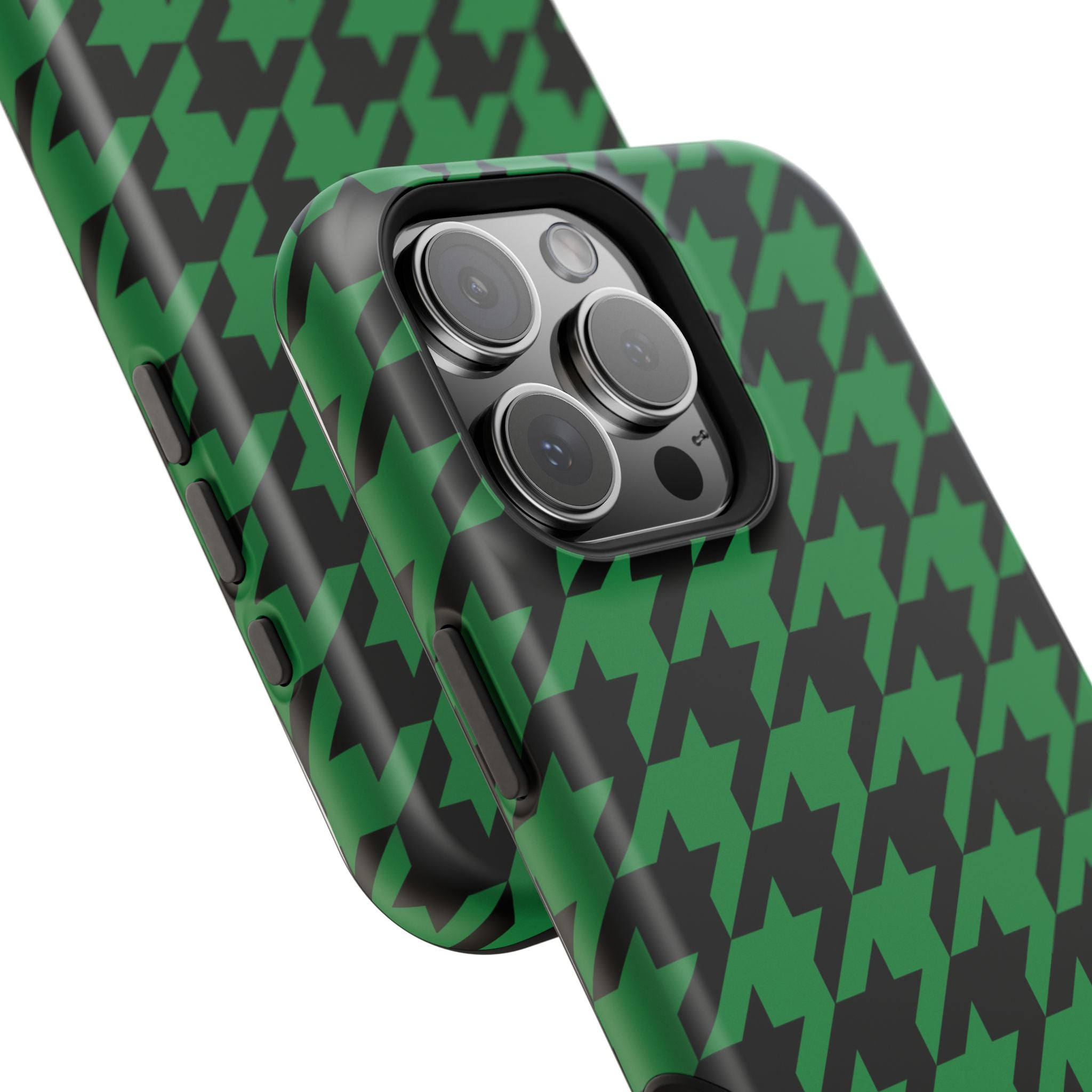 Green Houndstooth Case