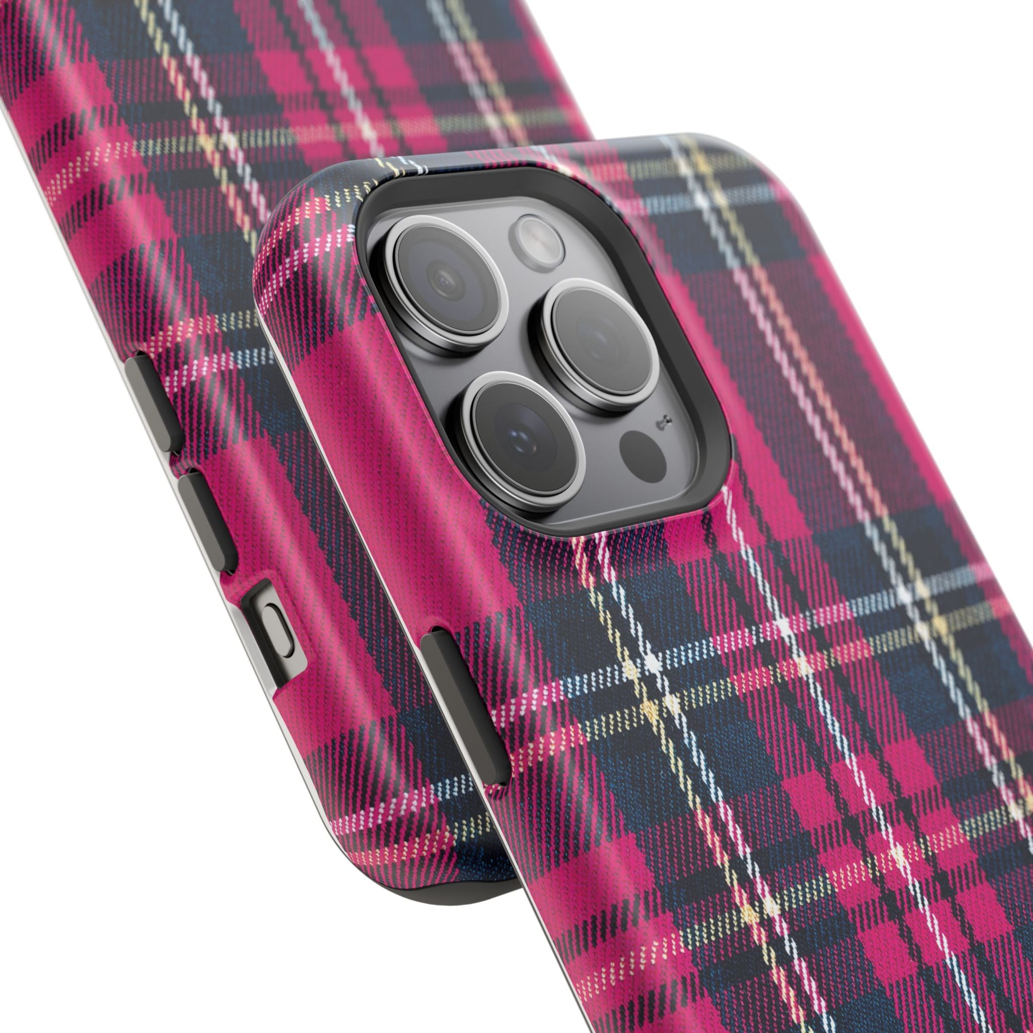 Hot Pink and Navy Plaid Case