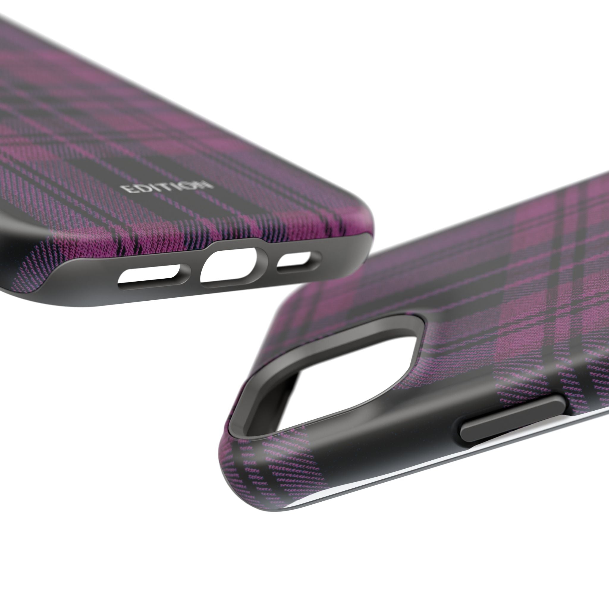 Black and Pink Plaid Case
