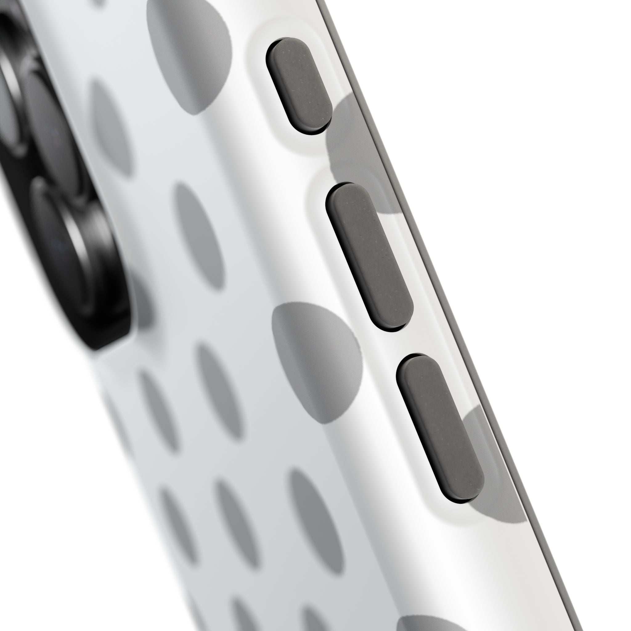 Grey and White Polka Dot Case