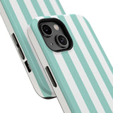 Teal Beach Stripe Case