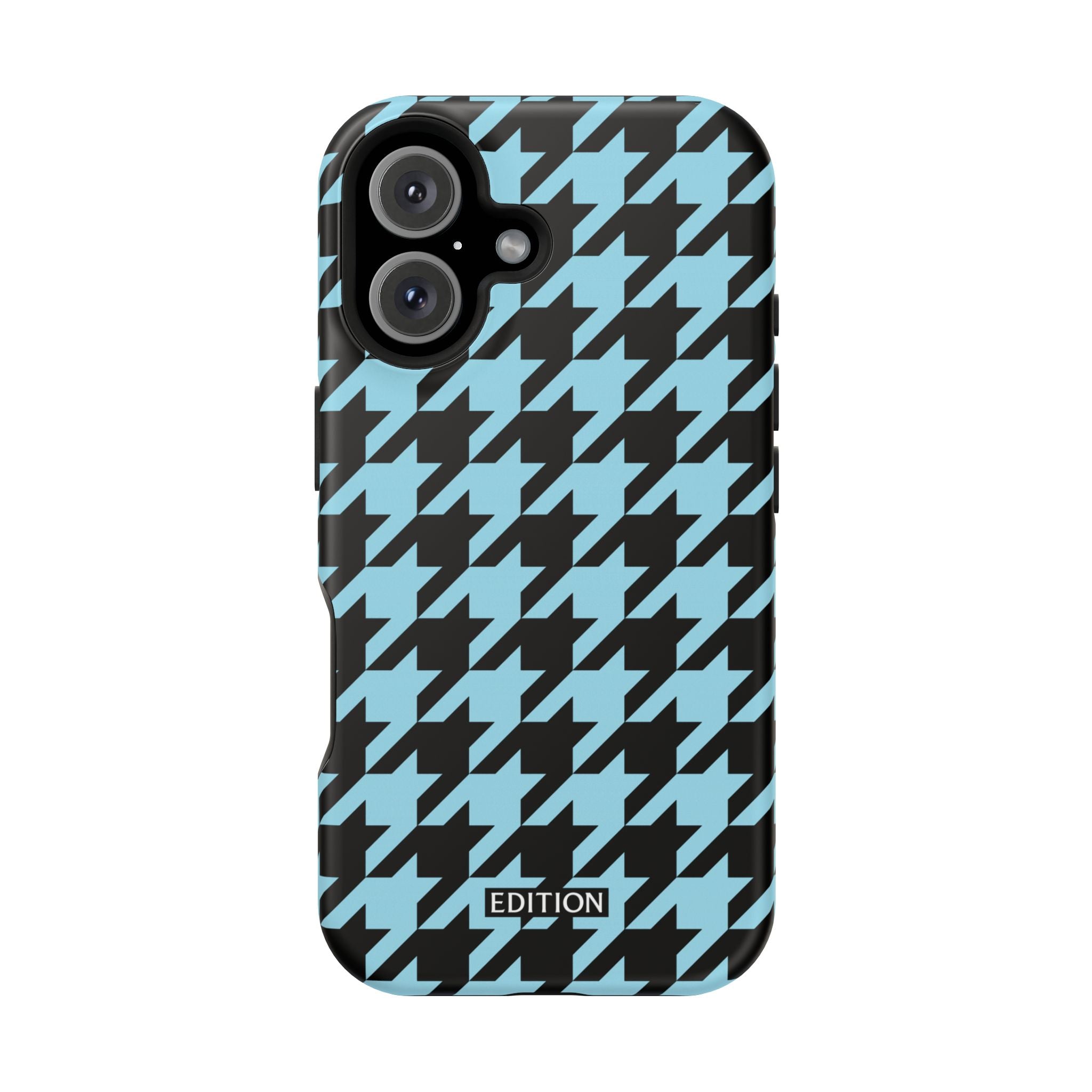 Baby Blue Houndstooth Case