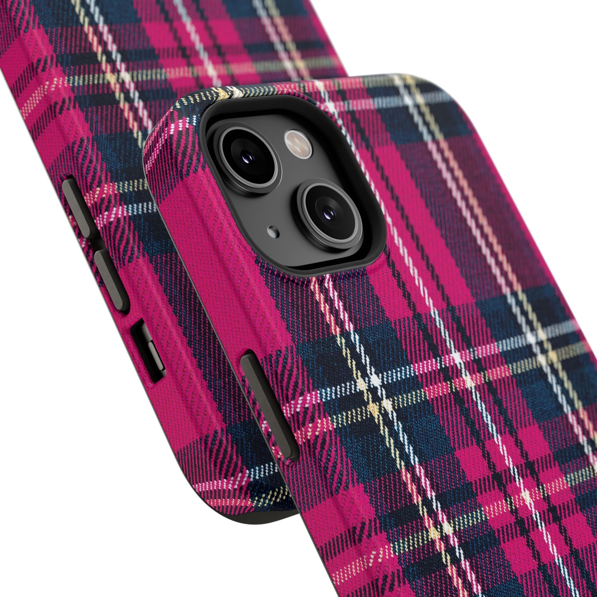 Hot Pink and Navy Plaid Case