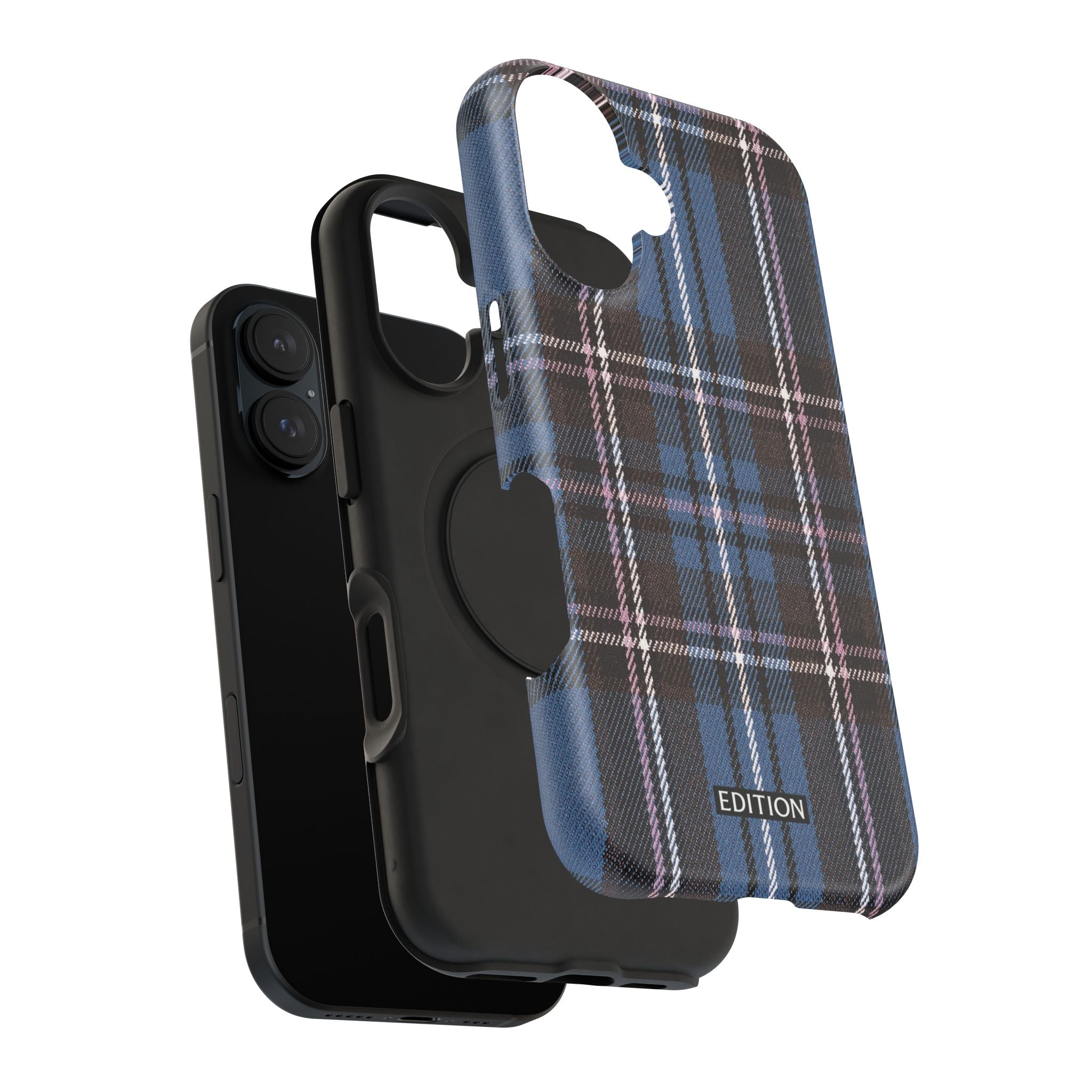Blue and Pink Plaid Case