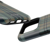 Green and Blue Plaid Case