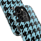 Baby Blue Houndstooth Case