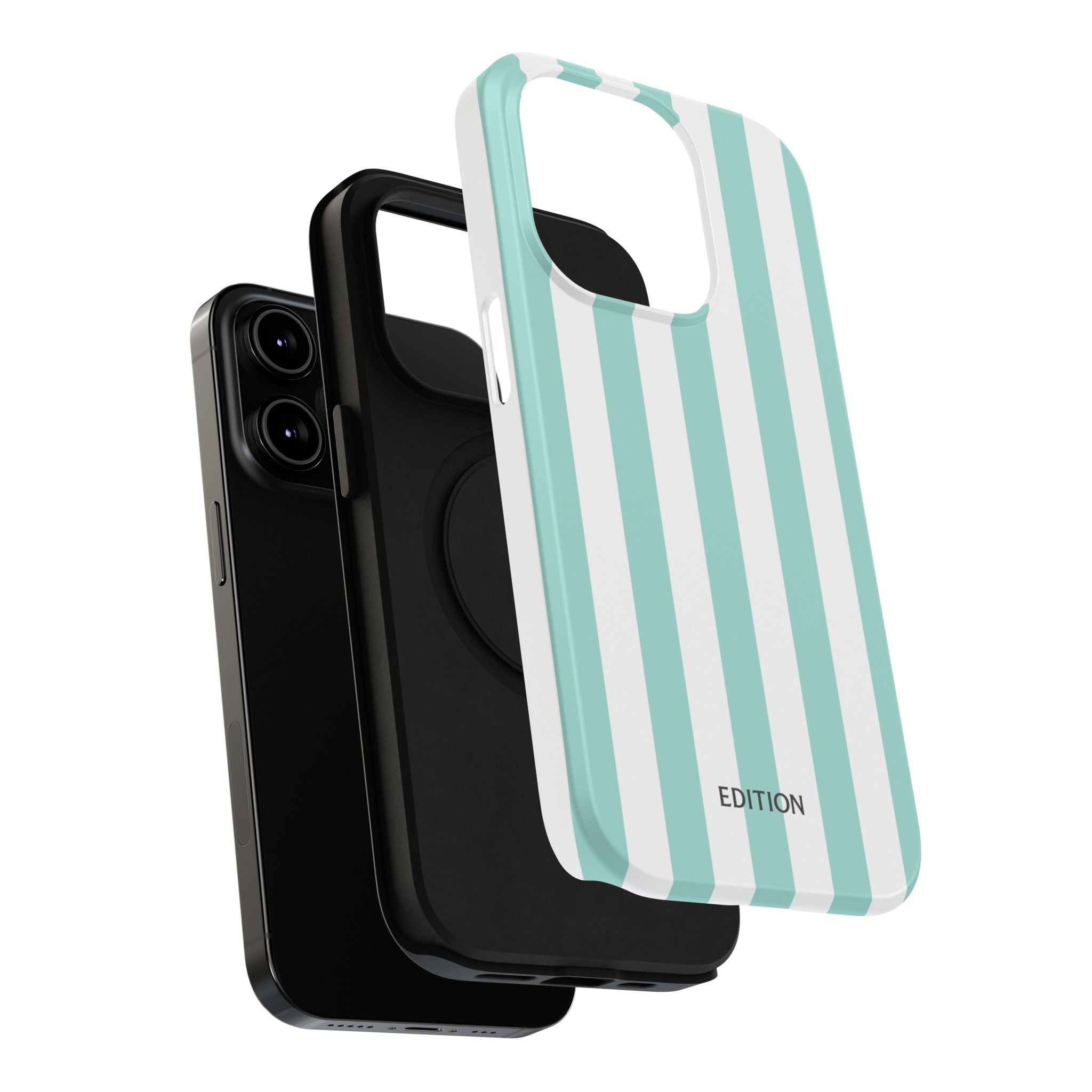 Teal Beach Stripe Case
