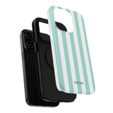 Teal Beach Stripe Case