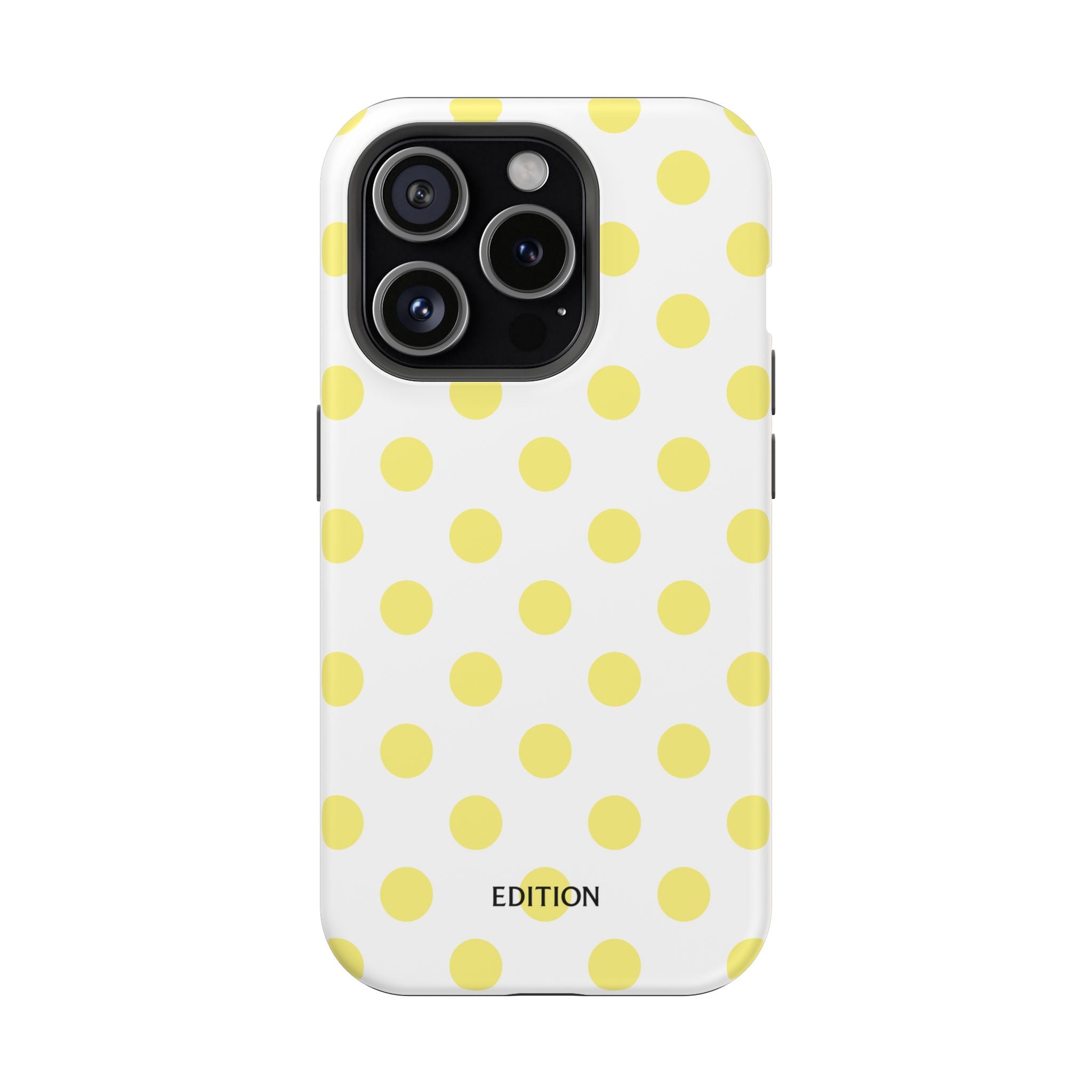 Yellow and White Polka Dot Case