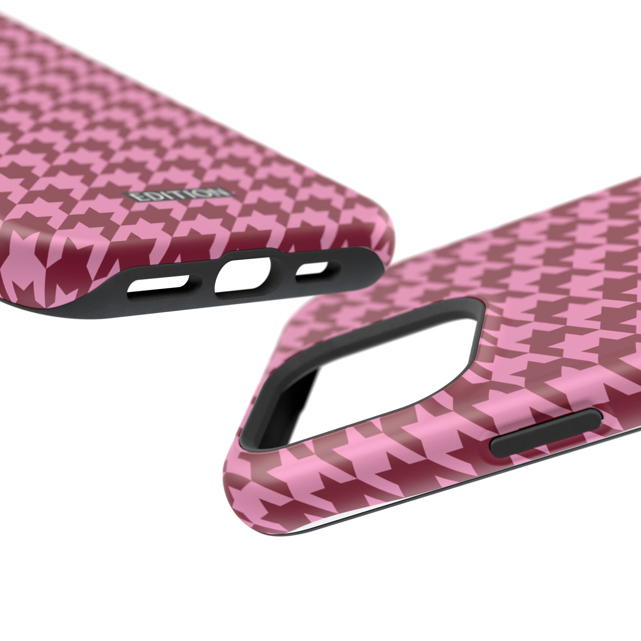 Raspberry Sorbet Houndstooth Case