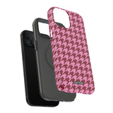 Raspberry Sorbet Houndstooth Case