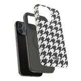 Black and White Houndstooth Case