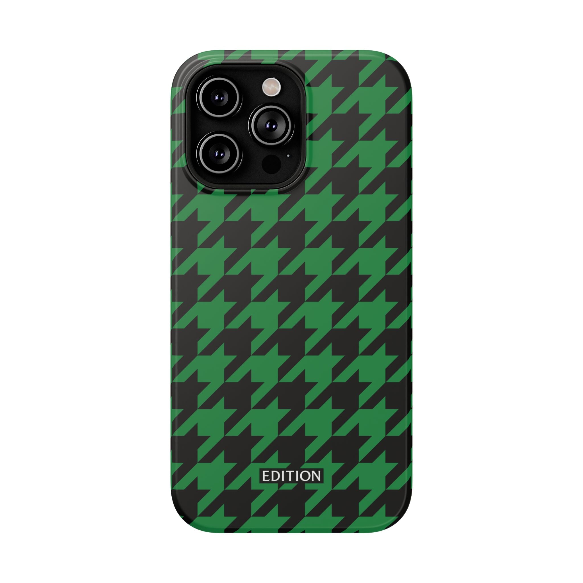 Green Houndstooth Case