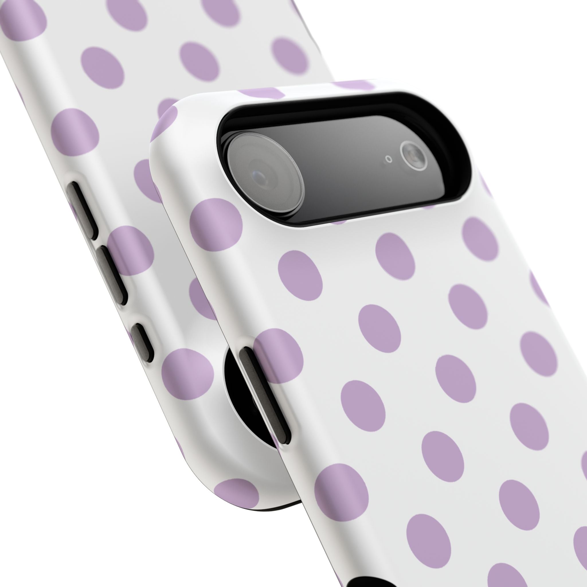 Purple and White Polka Dot Case