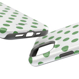 Green and White Polka Dot Case