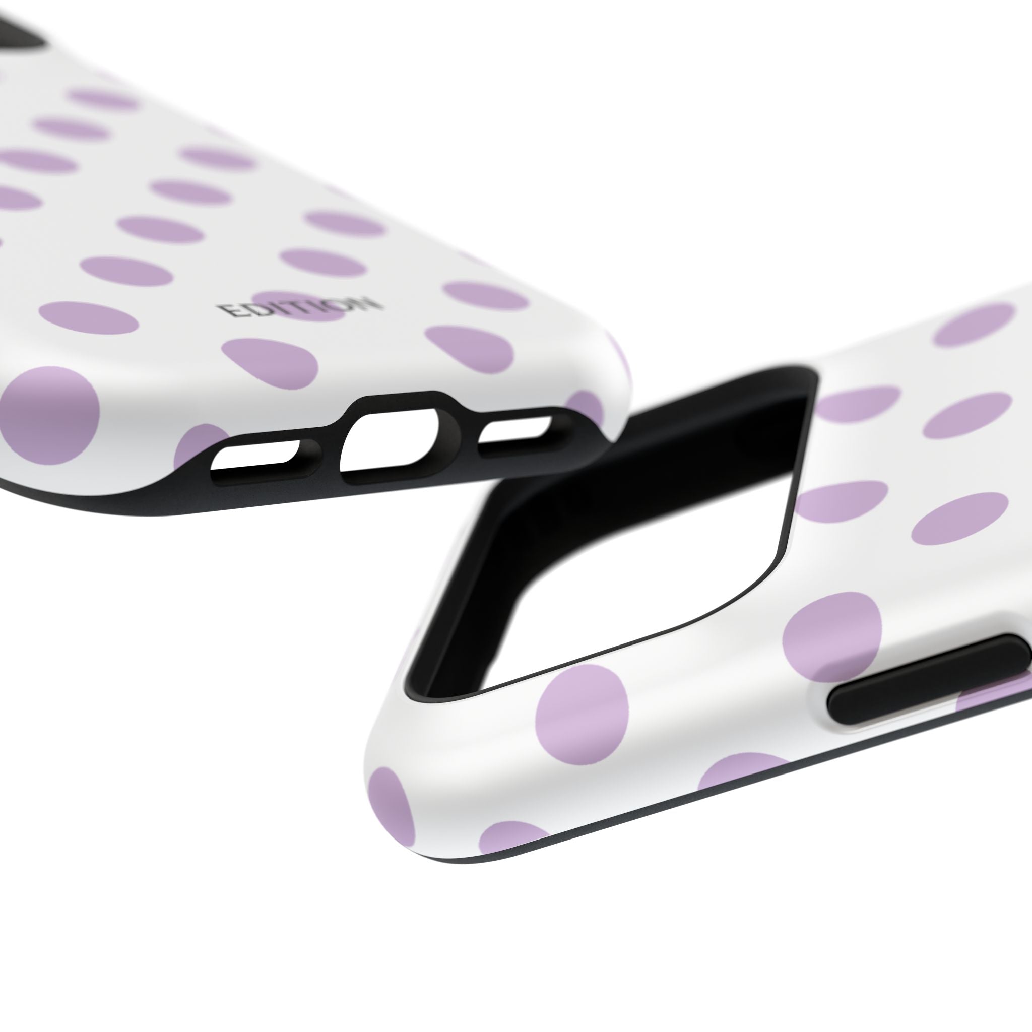 Purple and White Polka Dot Case