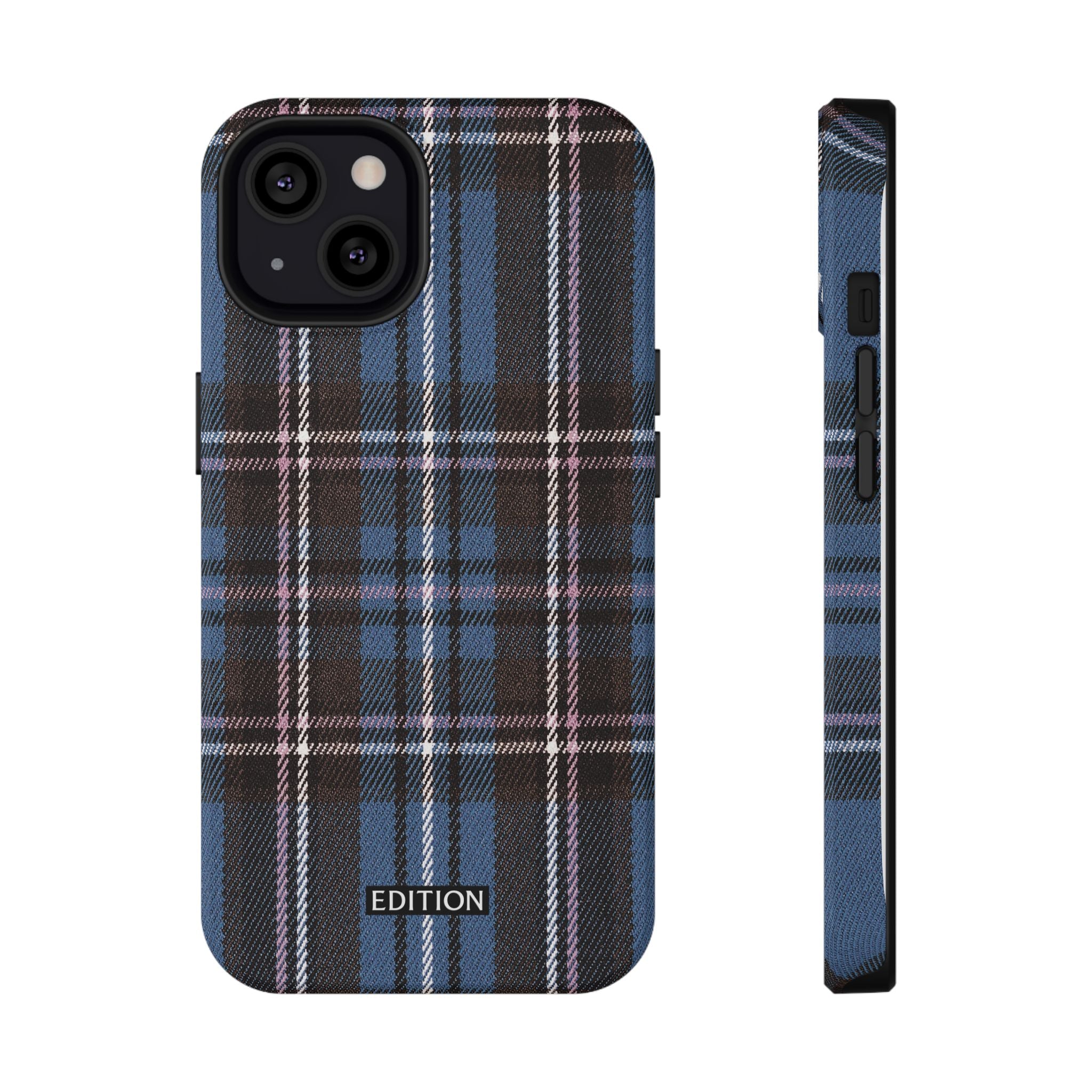 Blue and Pink Plaid Case