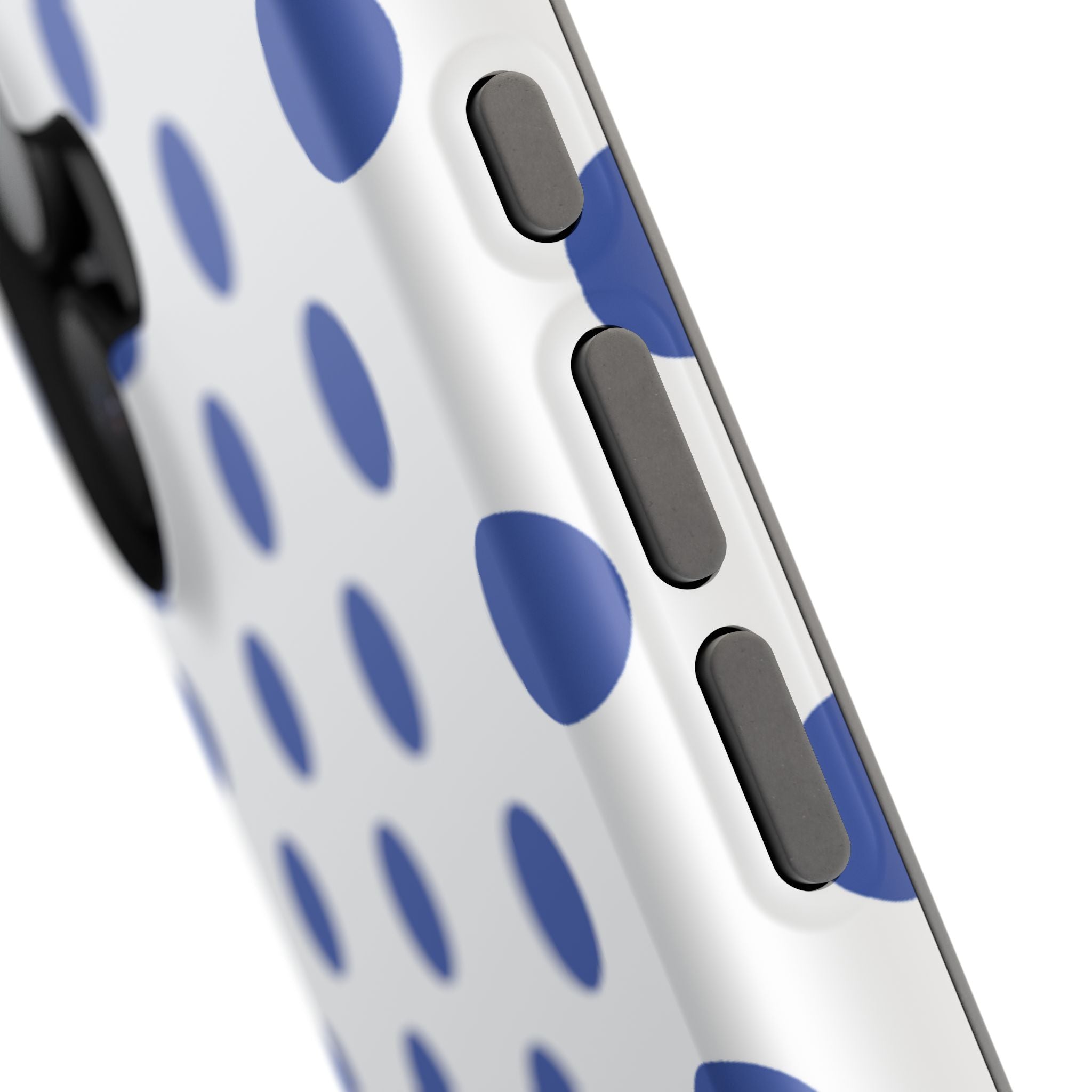 Blue and White Polka Dot Case