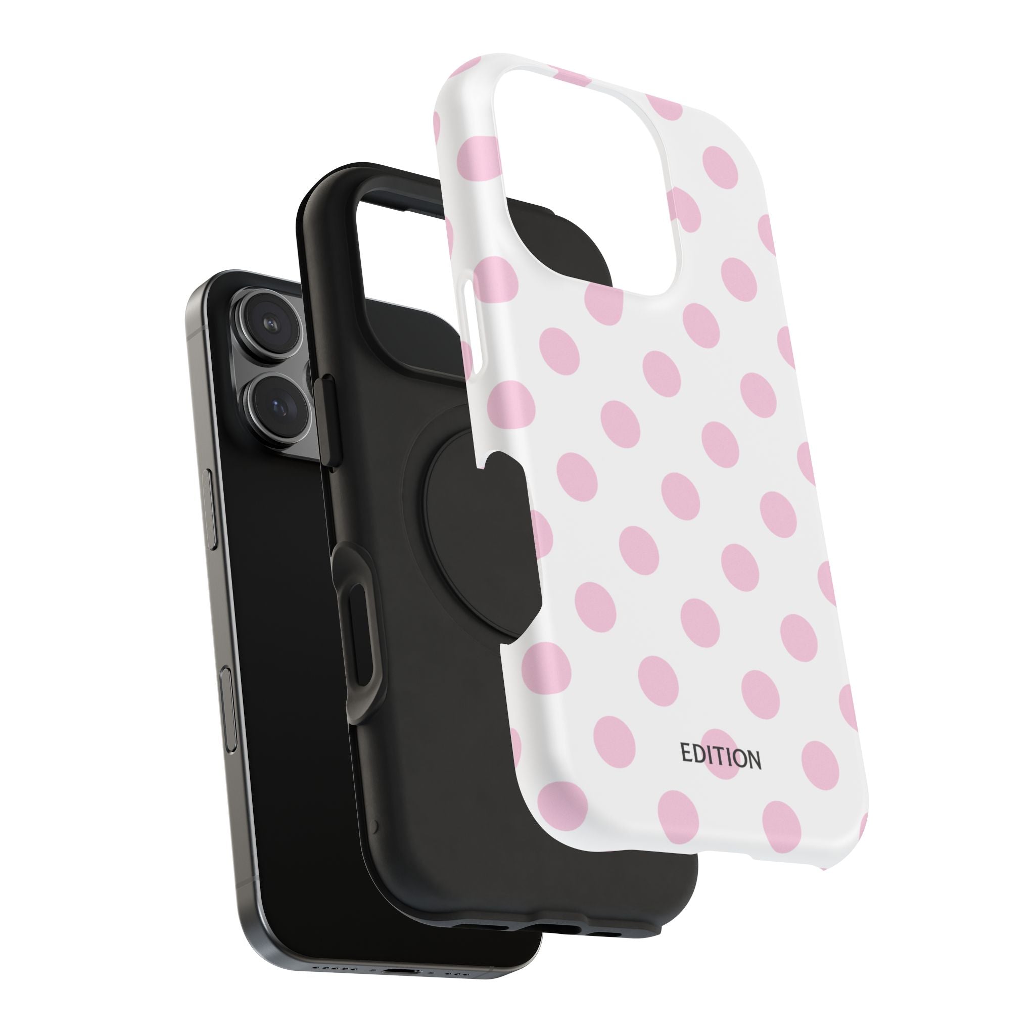 Pink and White Polka Dot Case