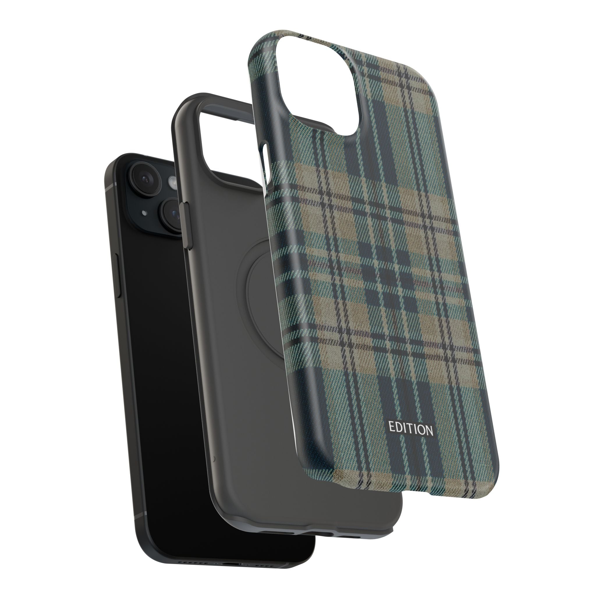 Green and Blue Plaid Case
