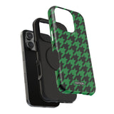 Green Houndstooth Case